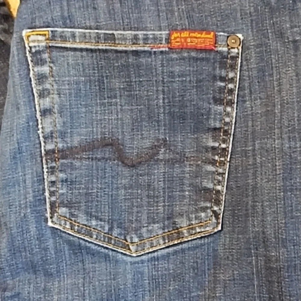 Men's 7ForAllMankind Carson Dark Wash Straight Leg Jeans, W34"/L32" - Picture 8 of 9